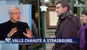 Valls enfariné: en 2012, "ça a porté chance à Hollande"