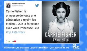 Décès de Carrie Fisher : les internautes lui rendent hommage