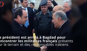 François Hollande à la rencontre des troupes françaises en Irak