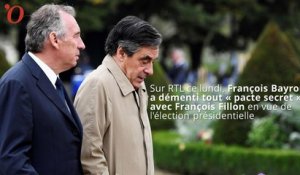 Présidentielle 2017 : Bayrou dément tout « pacte secret » avec Fillon