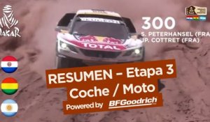 Resumen de la Etapa 3 - Coche/Moto - (San Miguel de Tucumán / San Salvador de Jujuy) - Dakar 2017