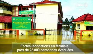 Inondations en Malaisie: près de 23.000 personnes évacuées