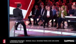 L'Emission politique - Manuel Valls : Échange tendu avec une jeune musulmane voilée (vidéo)