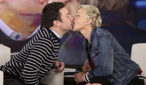 Public Buzz : Jimmy Fallon et Ellen DeGeneres s'embrassent sur la bouche !