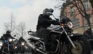 La manifestation des motards en colère à Belfort