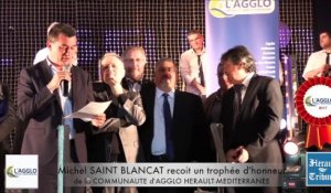 Michel SAINT BLANCAT  - TROPHEE D HONNEUR lors des VOEUX de l'AGGLO CAHM 2017 à LEZIGNAN LA CEBE -