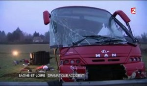 Saône-et-Loire : un dramatique accident de car