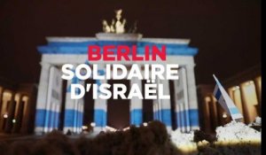 Berlin : la Porte de Brandebourg allumée aux couleurs d'Israël