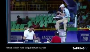 Benoît Paire pète les plombs et envoie une balle dans le public avant de s’en prendre à l’arbitre (Vidéo)