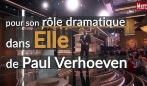 Le triomphe d'Isabelle Huppert aux Golden Globes 2017