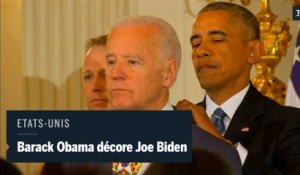Décoré par Obama, Joe Biden ému aux larmes
