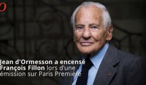 Présidentielle 2017 : Jean d'Ormesson encense François Fillon