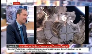 Découvrez les images de la première sortie dans l'espace de l'astronaute français Thomas Pesquet - VIDEO