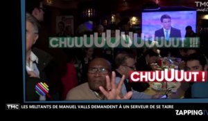 Primaire de la gauche : les militants de Manuel Valls font taire un serveur ! (vidéo)