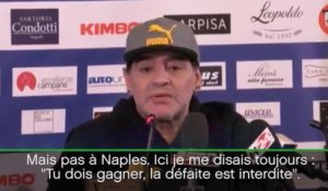 Naples - Maradona : ''Ici, la défaite m'était interdite''