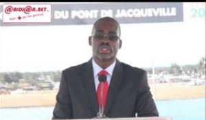 Inauguration pont de Jacqueville / Allocution du Maire de la ville