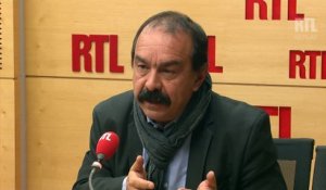 Philippe Martinez était l'invité de RTL le 19 janvier 2017