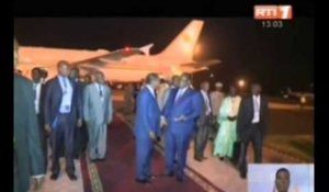 Dakar   Arrivée du President OUATTARA  en faveur du 15è sommet de La Francophonie