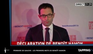 Benoît Hamon : les premiers mots du vainqueur du premier tour de la primaire de gauche (vidéo)