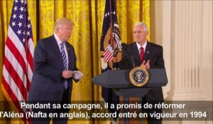 Libre-échange: Trump va renégocier l'Aléna