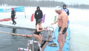 Belarus Ice Swimming