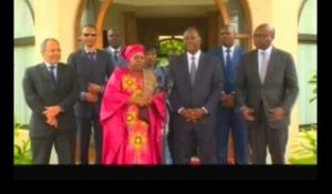 Echange entre le Président Alassane et la présidente de la commission de l`Union Africaine