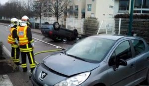 Villers-les-Nancy : accident spectaculaire boulevard des...