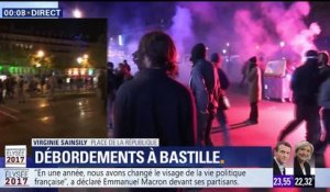 Présidentielle: tensions et débordements à Paris, à Bastille et République