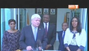 Le ministre Hamed Bakayoko représentant le 1er Ministre Duncan a echangé avec le SGA de l`ONU