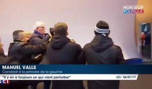 Manuel Valls - son meeting perturbé : les opposants expulsés sans ménagement