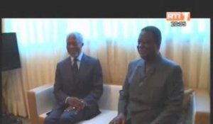 Koffi Anan en visite chez le président de PDCI-RDA Henri Konan Bédié