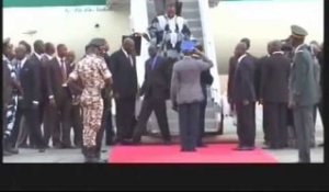 Traité d'amitié: le Président Compaoré acceuilli par son homologue ivoirien Ouattara à Yamoussoukro