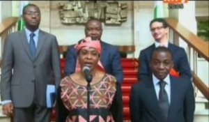 Le Président Ouattara reçoit la nouvelle patronne de l'ONUCI Aïchatou Mindaoudou Souleymane