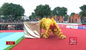 Chine : un concours de "danse du lion" de haute volée pour fêter le Nouvel An
