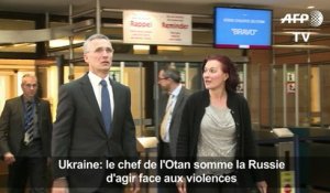 Le chef de l'Otan somme la Russie d'agir face aux violences