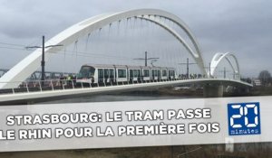 Strasbourg: Le tram passe le Rhin pour la première fois