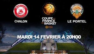 LIVE - Coupe de France - 1/4 de finale | Chalon (Pro A) - Le Portel (Pro A)