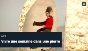Un artiste français va vivre une semaine dans un œuf en pierre