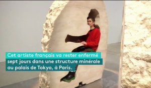 Un artiste s'enferme dans une pierre pendant une semaine