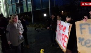 Altercation à Troyes entre soutiens et opposants à François Fillon