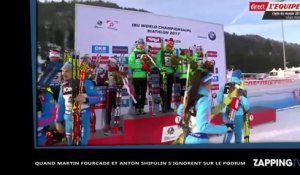 Martin Fourcade : très énervé aux Mondiaux de ski, il quitte le podium (vidéo)