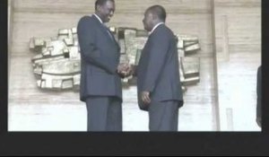 Le President Alassane Ouattara reçoit Wondimu Téklé et Moustapha Sène