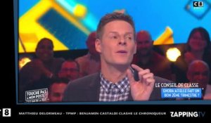 Matthieu Delormeau - TPMP : Benjamin Castaldi clashe le chroniqueur