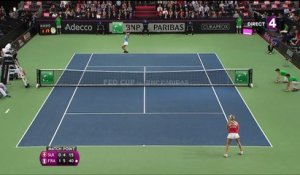 Fed Cup :  Kristina Mladenovic ramène la France à égalité face à la Suisse