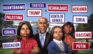 Salida de la casa blanca: Barack Obama y sus hijas - Los Guiñoles - CANAL+