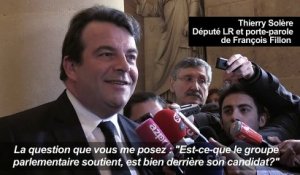 Les députés LR "totalement" rassemblés derrière François Fillon