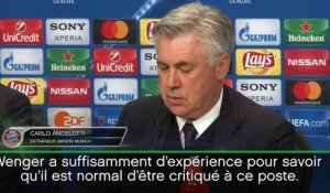 8es - Ancelotti : "Je respecte Wenger"