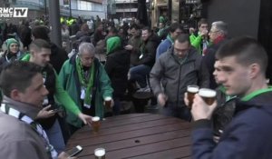 Les supporters des Verts sont à Manchester