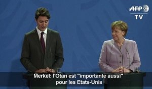 Merkel: l'Otan est «importante aussi» pour les Etats-Unis