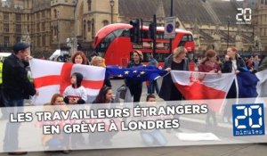 Les travailleurs étrangers en grève à Londres pour défendre leurs droits
